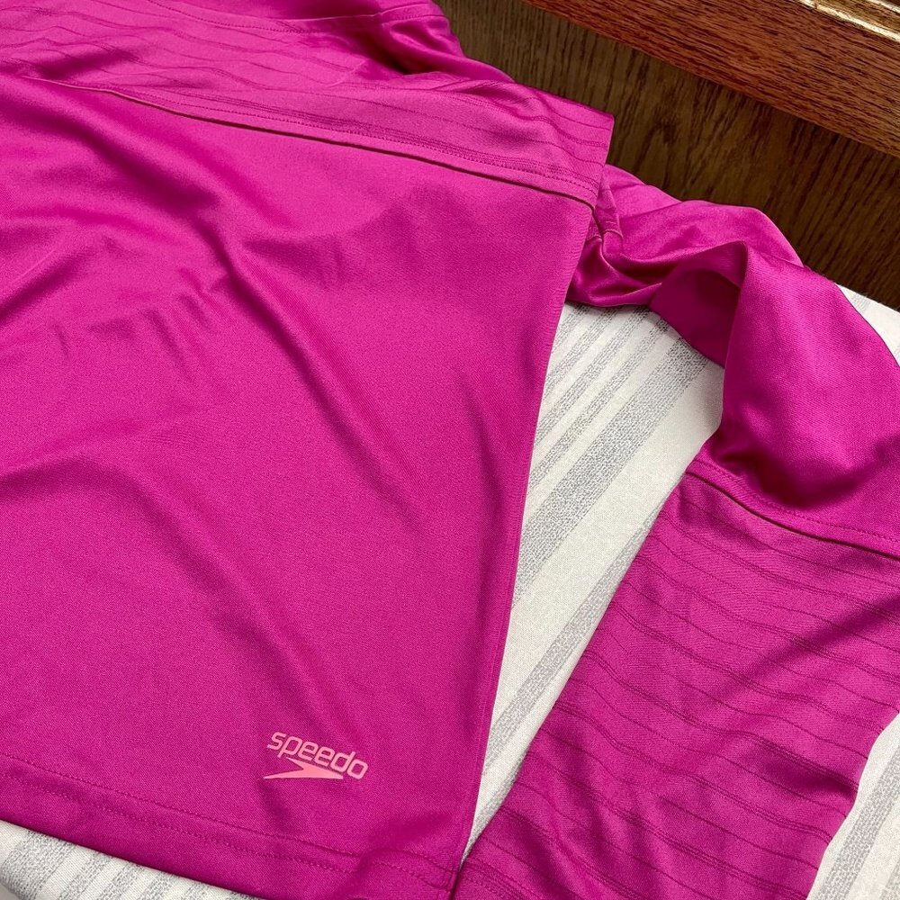 Speedo Women Long Sleeve Rash Guard Rashguard Shirt Top Pullover - Picture 6 of 12